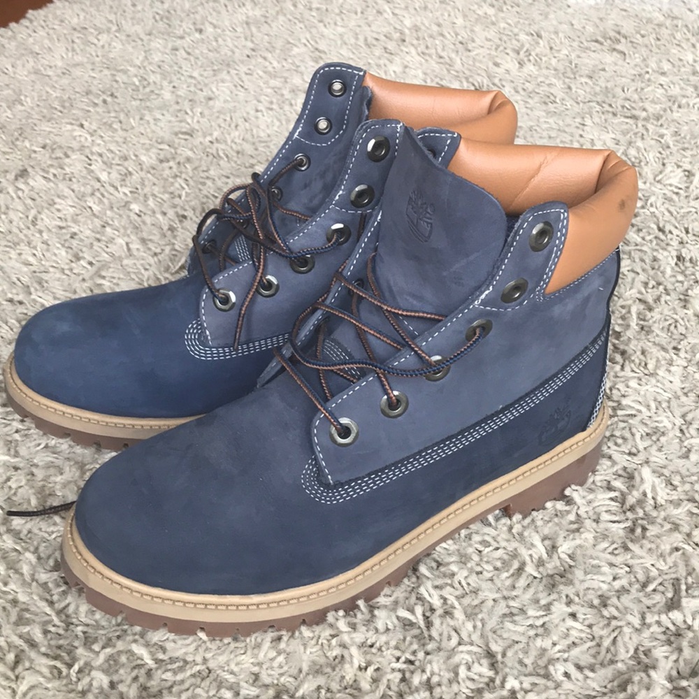 Blue Timberland Boots
